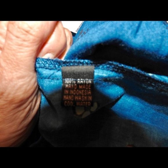 HOUSE OF SKYE BALI RAYON HIPPIE GYPSY TOP - Picture 4 of 4